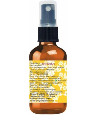 Deve Herbes Pure Bergamot Floral Water (Hydrosol) (Citrus bergamia) 100% Natural Therapeutic Grade 100ml (3.38 oz) - Buy Online on GoSupps.com