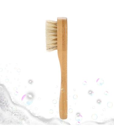 Manual Facial Cleansing Brush Face Exfoliating Cleaning Skin Brush with Wooden Handle for Daily Deep Pore Cleaning Tools Facial Skin Care