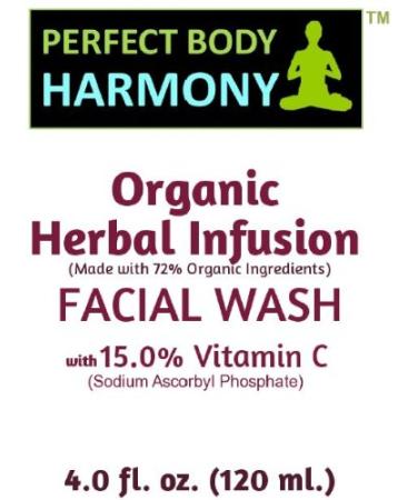 Best Vitamin C Anti-Aging Face Wash - 15% Vitamin C 72% Organic Sulfate & Paraben Free - Perfect Body Harmony 4.0 oz - Buy Online on GoSupps.com
