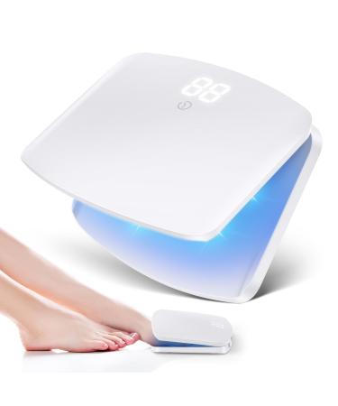 Nail Fungus Light Device for Onychomycosis Home Use Nail Light Device for Toenail Fingernails Safe & Effective Solve Multiple Nail Problems (White)