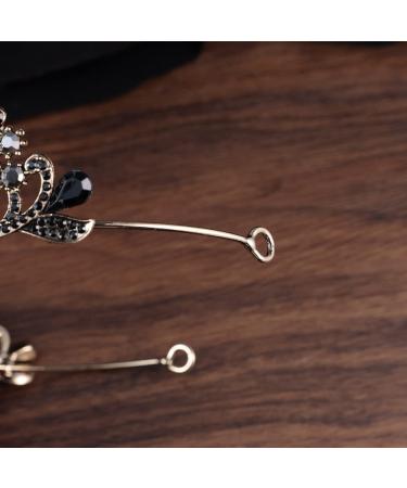 Kamirola Crystal Princess Crown Tiara for Women and Girls - KC Gold & Black - Buy Online on GoSupps.com