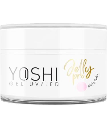 Yoshi Jelly PRO Gel Nails 50 ml - Extra Solid Manicure UV Gel - Professional Gel Nails - Builder Gel for Nails - Nail Gel UV and LED - Gel for Gel Nails - Milky Pink - Buy Online on GoSupps.com