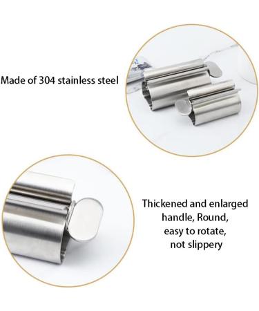 Tube Toothpaste Squeezer Toothpaste Squeezer Stainless Steel Toothpaste Squeezer Rolling Tube Toothpaste Squeezer Metal Tube Squeezer Toothpaste Seat Holder Stand For Bathroom Kitchen Stainless Steel - Buy Online on GoSupps.com