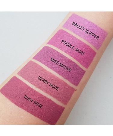 Aromi Miss Mauve Liquid Lipstick - Vegan & Cruelty-Free Matte Pink Mauve with Blue Undertones - Buy Online on GoSupps.com