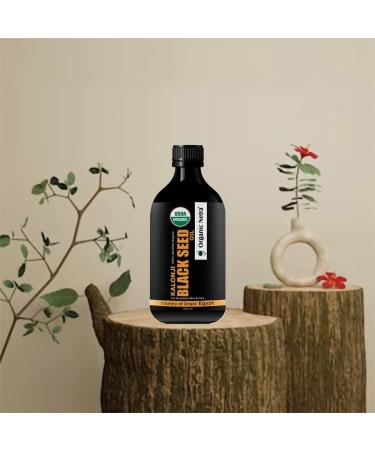 Organic Netra Pure Certified Organic Black Seed Kalonji Oil for Skin & Hair Retains Shine and Moistures Skin to Help Hair Growth Enrich Skin 100ml - Buy Online on GoSupps.com