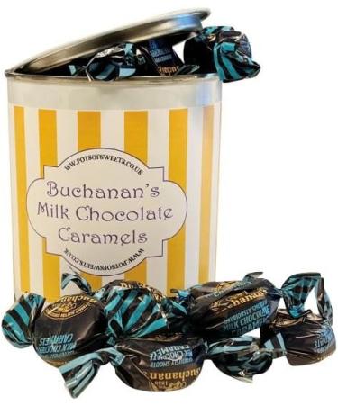 Personalized Customise With Your Own Message 250g Paint Pot Tin of Buchanan's Milk Chocolate Caramel Toffees - Buy Online on GoSupps.com
