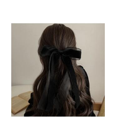 2pcs Black Velvet Bow Hair Clips for Women and Girls - Stylish Hair Accessories - Buy Online on GoSupps.com