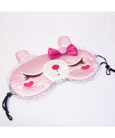 Pink Temptation Embroidered Applique Eye Shade/Sleeping Mask Cover/Sleep Blinder (7.9 * 3.1)