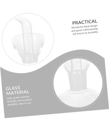 Zerodeko 1pc Glass Oil Bottle Soy Sauce Glass Olive Oil Bottle Oil Vinegar Jar Salad Oil Dispenser Household Oil Bottle Kitchen Glass Seasoning Bottle Liquid Oil Filter Pot Simple 26X5.8CM Transparent - Buy Online on GoSupps.com