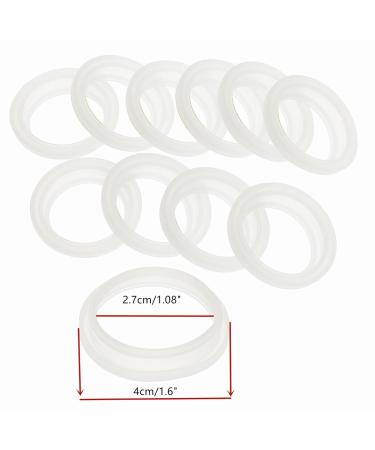 inhzoy 10 Pack Universal Replacement Silicone Gaskets Sealing O-Rings for Thermal Cup/Vacuum Bottle/Bullet Flask/Mug Cover Clear 1.5 inches 1.5 inches Clear - Buy Online on GoSupps.com