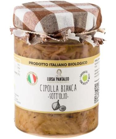 Pantaleo Agricoltura Luisa Pantaleo organic onions in oil 6 jars of 300 g 100 made in Italy without preservatives low fat content excellent as a condiment for snacks and sandwiches - Buy Online on GoSupps.com