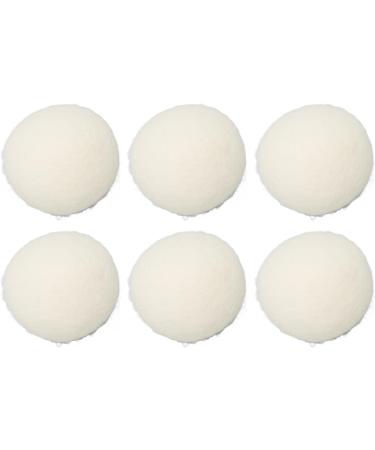 Wool Dryer Balls 6 Pieces Softener Balls Bag Packaged for Family (7cm) - Buy Online on GoSupps.com