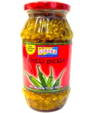 Spicy Pickle Bundle: Ashoka Chilli Pickle 480g + Green Chilli Pickle 500g + Red Chilli Pickle In Olive Oil 300g (1.280Kg) - Buy Online on GoSupps.com