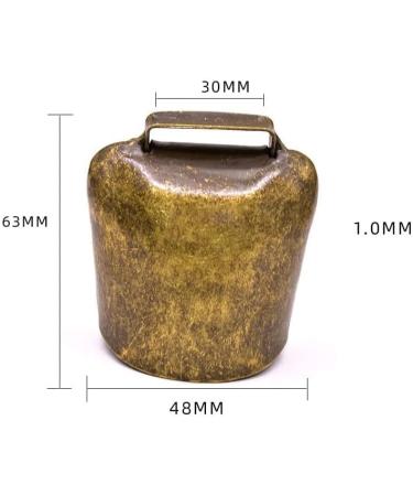 HEALLILY 2Pcs Cow Horse Sheep Grazing Copper Bells Cattle Farm Animal Copper Loud Bronze Bells Animal Anti-Lost Accessories Bell Cattle Farm Animal Loud Bronze Bell L 6.3*4.8*3cm - Buy Online on GoSupps.com