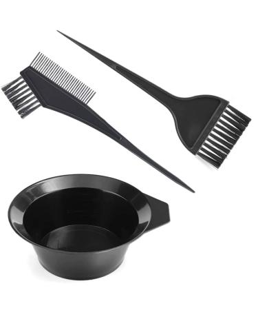 Hair Dye Coloring Set Hair Dye Comb Brush with Mixing Bowl Hair Coloring Applicator Comb Set DIY Salon Tool