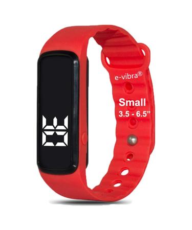 8 Alarm Clock Vibrating Alarm Clock Medical Reminder Clock - with Timer and 8 Daily Alarms (Red - Trumpet)
