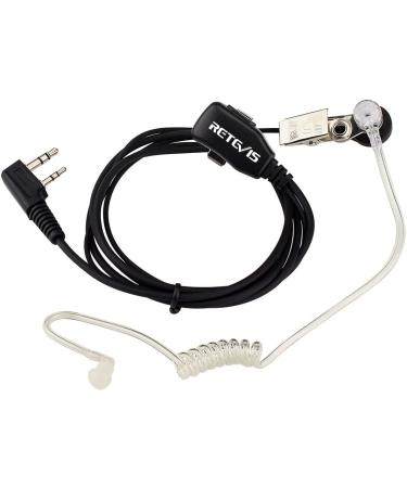 Case of 10 Retevis Walkie Talkies Earpiece with Mic - 2 Pin Acoustic Tube Headset for Baofeng, Retevis, H-777, RT21, RT22, Arcshell AR-5 Two Way Radio - Buy Online on GoSupps.com