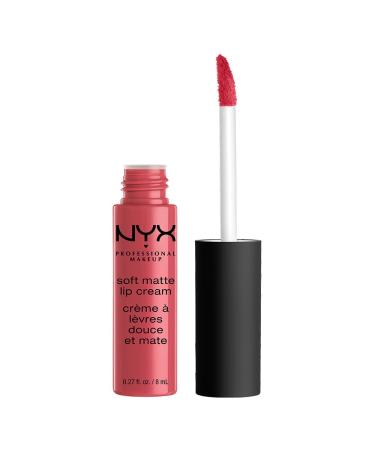 NYX Professional Makeup lipstick soft matte lip cream creamy and matt finish highly pigmented long -lasting color: Bubblegum pink 1