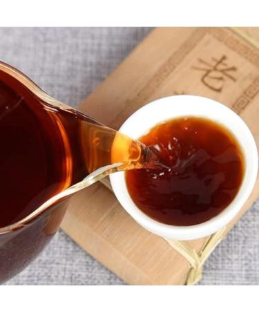 HQZM Ten Year Old Yunnan Golden Bud Puer Mature Tea Brick with Menghai Flavor The Classic Flavor 250g - Buy Online on GoSupps.com