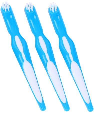 TOVINANNA 6-Piece Prosthesis Cleaning Brush Set - Double-Sided Toothbrush for Dentures Care & Maintenance - Buy Online on GoSupps.com