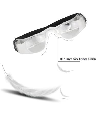 Dorccsi Magnifying Glasses Adjustable 4x Magnifying Eyewear Anti-glare Wearable Magnifier Glasses Great for Myopia Seniors Watching Tv for Low Vision Reading Fishing Reading Glasses Eyewear Wearable - Buy Online on GoSupps.com