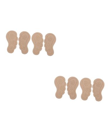 NOLITOY 4 Pairs Non-Slip Stickers Skid-Resistance Shoes Pads Shoes Bone Pads Half Insoles Foot Pads for Heels of Foot Pads Shoe Inserts for Heels Shoe Insoles Absorb Sweat Leather Wear Pad