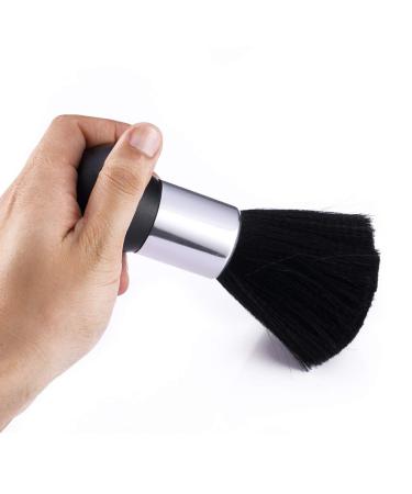 Surplex Hairdresser Neck Brush - Soft Barber Duster for Hair Cutting & Styling | Black | International Shipping - Buy Online on GoSupps.com