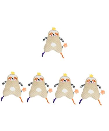 Ibasenice 5st sleeping comfort towel baby blanket musselin pacifier for young baby calming toys love for doll animal pharping little young filling material: pp cotton