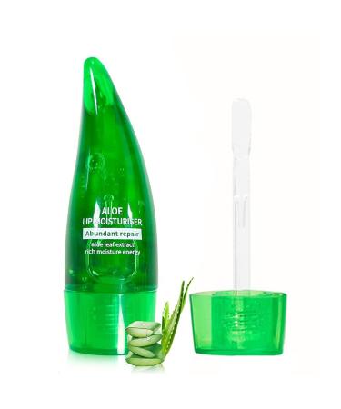 Aloe Vera Lip Gloss  Long Lasting Nutritious Lip Balm Moisturizing Aloe Vera Lip Oil for Lip Treatment and Dry Lips  Lip Gloss Moisturizer Clear Non-sticky Silicone Brush Head Shine Primer Lip Balm