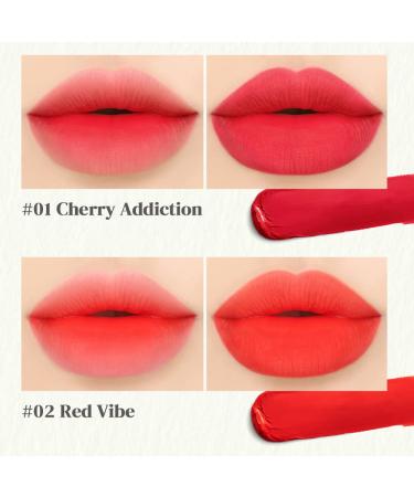 Buy Bouquet Garni Blursome Velvet Lip Tint Red Vibe - Long-Lasting Waterproof Korean Lip Stain with Rosehip Oil & Honey Extract | Smoother Hydrating Lips - Buy Online on GoSupps.com