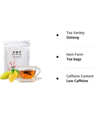 Yan Hou Tang Mango Oolong Tea Bags Flesh Full Loose Leaf Spice Mix Fruit Flower Natural Delicious Tea Drink 50 Teabags Mango Black Tea - Buy Online on GoSupps.com