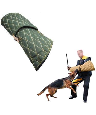 ppactvo Dog Bite Training Dog Bite Sleeve For Large Dog Training Full Arm Protection Biting Sleeve Training Suit Arm Guard Protection Cover With Handle Both Left And Right Hand green - Buy Online on GoSupps.com
