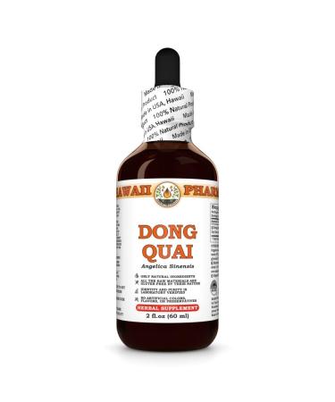 Dong Quai (Angelica Sinensis) Dry Root Tincture, Made in Hawaii, Organic Raw Materials, All Natural, Vegan, Pure Liquid Extract - 2 fl.oz 2 Fl Oz (Pack of 1)