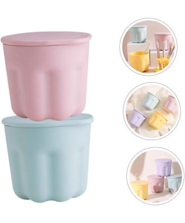 minkissy 2 Sets Pp Washing Bowl Makeup Brush Washing Silicone Gasket Eye Brush Washing Pad Silicone Makeup Brush Rack Makeup Tools Portable Brush Clean Silica Gel Washer medium Sky-blue - Buy Online on GoSupps.com