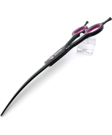 Smith King 7-Inch Dog Care Scissors Set - Straight Thinning Curved Chunker & Comb - 5-Piece Black & Purple for Professional Grooming - Buy Online on GoSupps.com