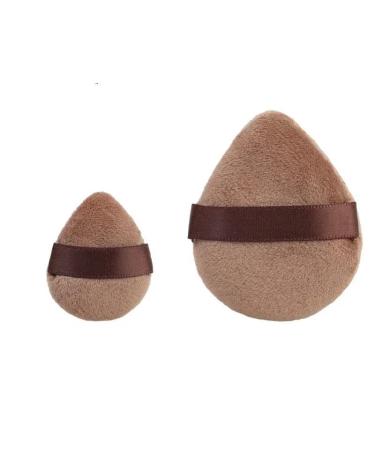 Dual Use Powder Puff Triangle Cosmetic Puff Soft Makeup Sponge for Face Eye Contouring Washable Velvet Puffs Make Up Accessories (Color : 06 mimi and L)