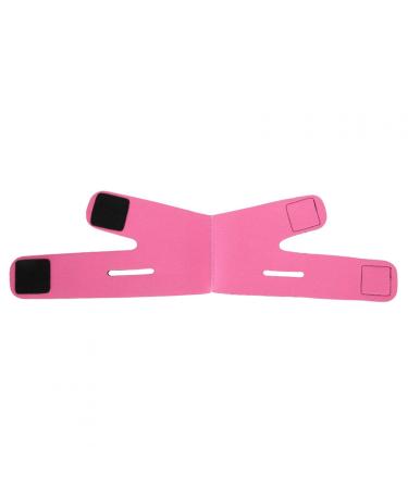 Face Slimming Strap Double Chin Slimming Belt Face VLine Bandage for Face Shaping(Rose Red)