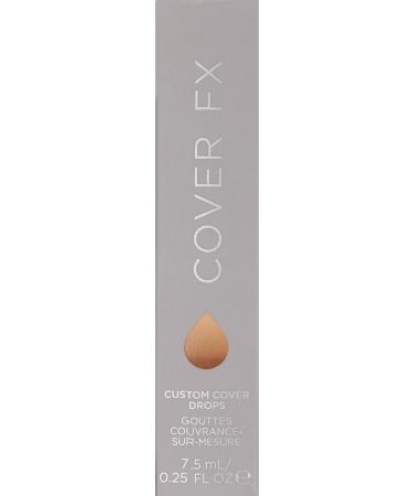 COVER FX Custom Cover Drops Liquid Foundation & Concealer - Vegan & Cruelty-Free - N Medium 3 - 0.25 Fl Oz - Buy Online on GoSupps.com