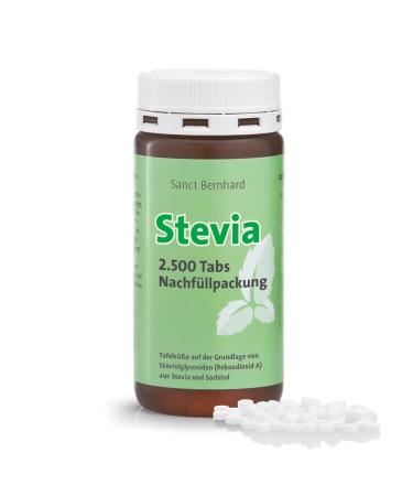 Sanct Bernhard Stevia Tabs - refill pack with 2 500 tabs 173 g