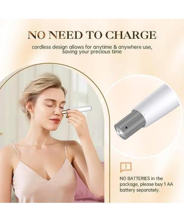 Wireless Facial & Body Epilator for Women - Painless Mini Epilator with LED Light for Intimate Areas | Luxury White-Purple Design - Buy Online on GoSupps.com