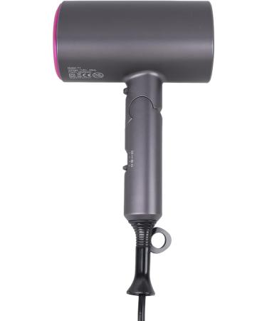 Grey Folding T Shape Electric Hair Dryer - Portable 1200W Blow Dryer for Home Salon Travel - US Plug 110V - Buy Online on GoSupps.com