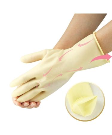 FINPAN Latex Protective Gloves Washing Dishes And Clothes Thickened Rubber Rubber Labor Protection Gloves Dishwashing Gloves - Buy Online on GoSupps.com