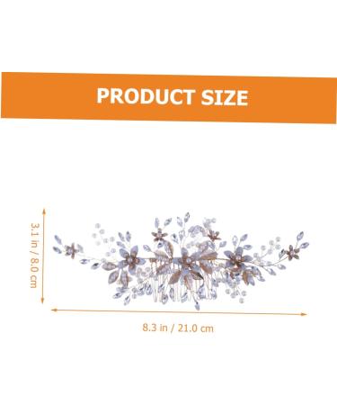SKISUNO Headgear Wedding Hair Accessories for Brides Wedding Hair Comb Bridal Flower Hair Comb Bridal Headpieces Wedding Bridal Hair Comb Bride Headdress Bride Hair Comb Bridal Hair Decor - Buy Online on GoSupps.com