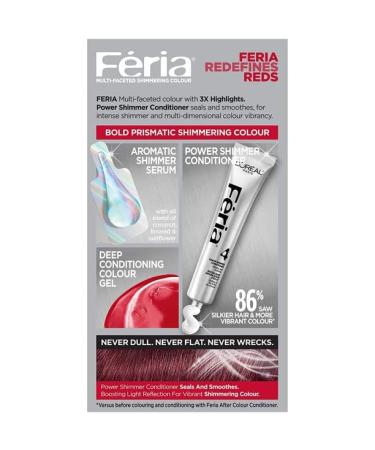 L'Oreal Paris Feria Rich Mahogany Hair Color #41 | Multi-Faceted Shimmering Highlights | 1 Application - Shop Now - Buy Online on GoSupps.com