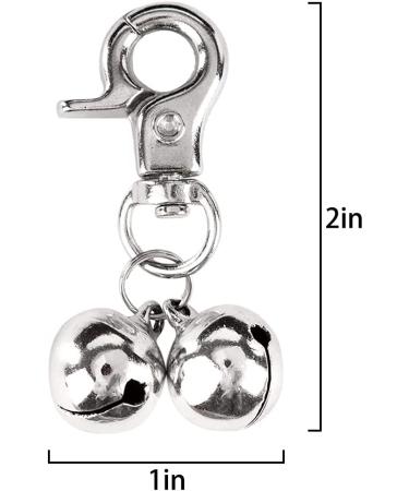EXPAWLORER Pet Dog Cat Bell Training Charm Pendants Jewelry - Silver Collar Necklace - Buy Online on GoSupps.com