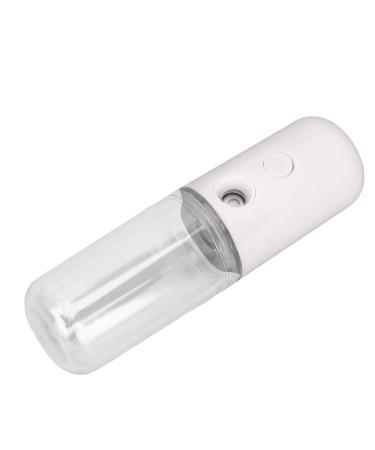 Face Nano Mist Sprayer 50ml Capacity USB Charging ABS Shell Handy Mist Sprayer for Home (White)