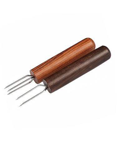 Anneomas 2st extension needle of permanent sausage stitch chorizo holder Tools Moxa Warm Prolong Tools Acupuncture Stand ebony Wooden handle Moxibustion