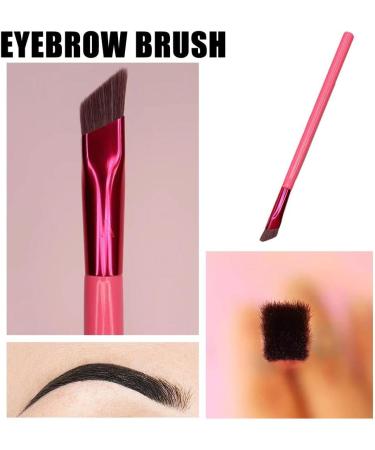 Multi-Function Eyebrow Brush Makeup Brushes Angled Thin Eyebrow Eyeliner Flat Fine Brush Small Shader Make Up Tools for Women Girls 1pcs Rose Gold - Buy Online on GoSupps.com