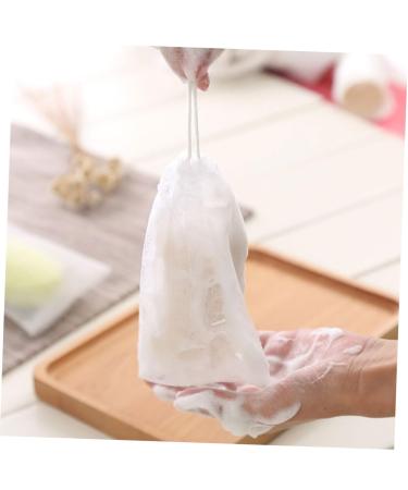 Buy NOLITOY 100 Pcs Soap Bag Foam Net - Mesh Soap Pouch & Saver for Body & Facial - White Shower Loofah - 12x9CM - Perfect for International Shipping - Buy Online on GoSupps.com