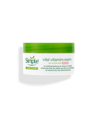 Simple Kind to Skin Vital Vitamin Day Cream 50ml | Hydrating & Nourishing Moisturizer - International Shipping Available - Buy Online on GoSupps.com